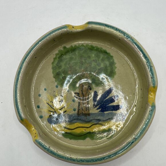 Vintage Handmade Gogo GTO Mexico Ashtray Trinket Dish Gorky Gonzalez - Picture 1 of 5